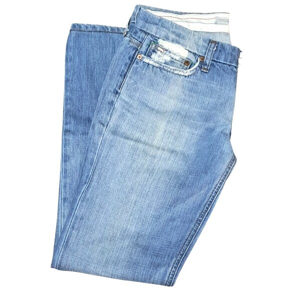 Joe's Jeans Denim - Joes Jeans Womens Size 28 Low Rise Distressed Boot Cut Blue Denim